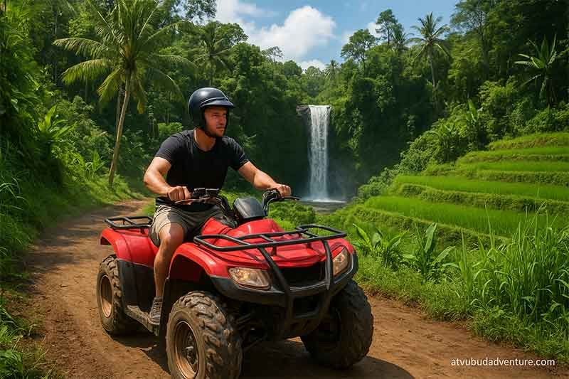atv ubud waterfall