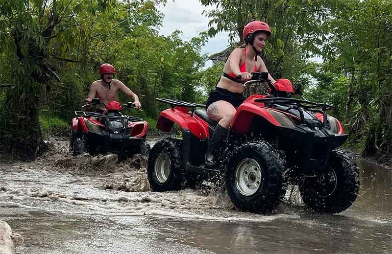 Muddy ATV track Ubud