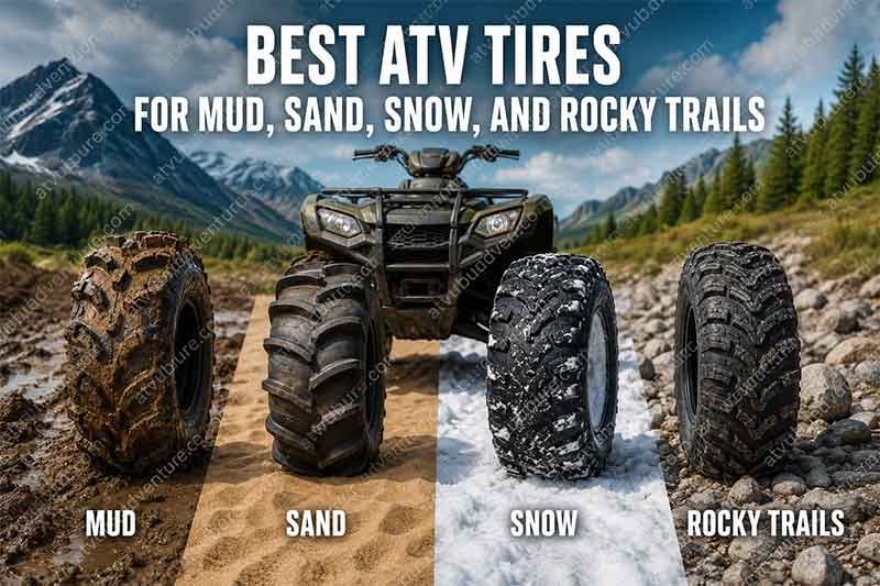 Best ATV Tires for Mud, Sand, Snow, and Rocky Trails