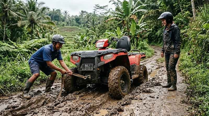 what happens if an ATV gets stuck